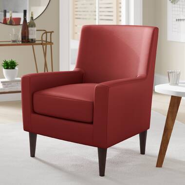 Wayfair living discount room chairs leather